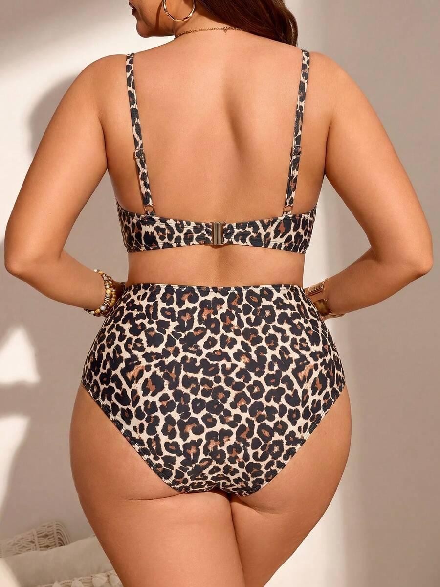 DWUCZĘŚCIOWY STRÓJ KĄPIELOWY ANIMAL PRINT