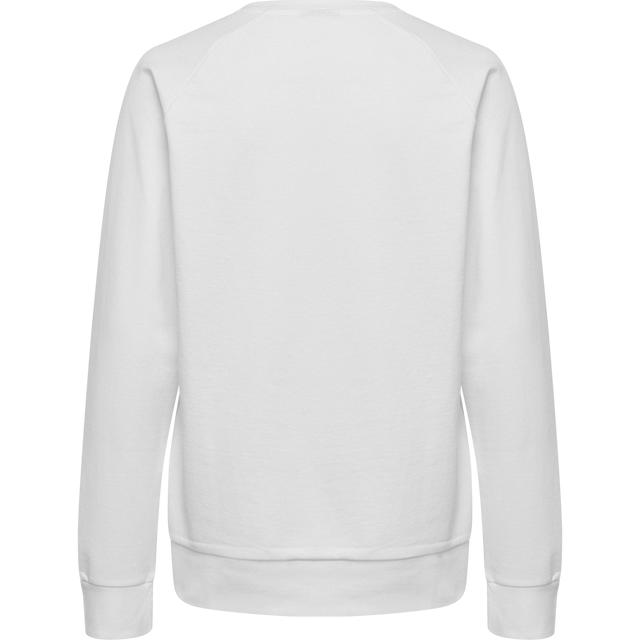 biała bluza bez kaptura logo
