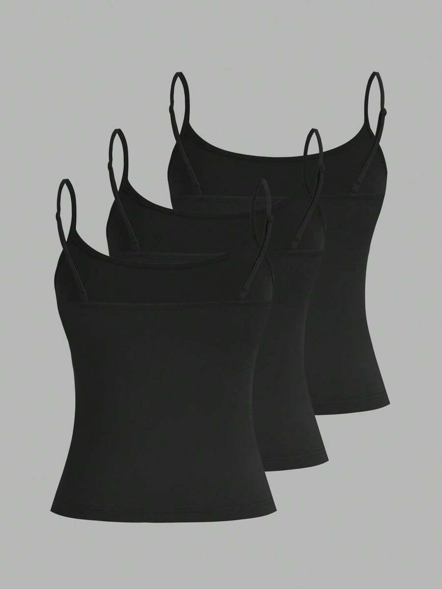 CZARNY TOP NA RAMIĄCZKACH 2-PACK