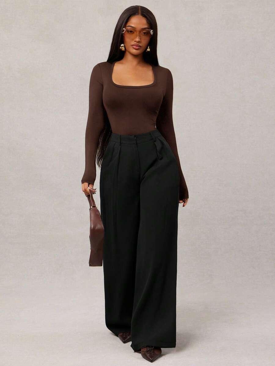 SPODNIE DAMSKIE CASUAL PALAZZO 