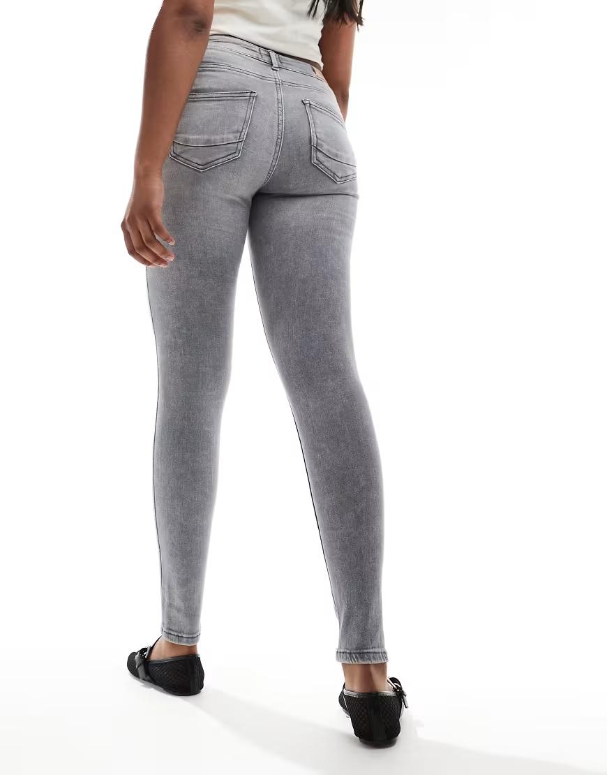 SZARE SPODNIE JEANS RURKI