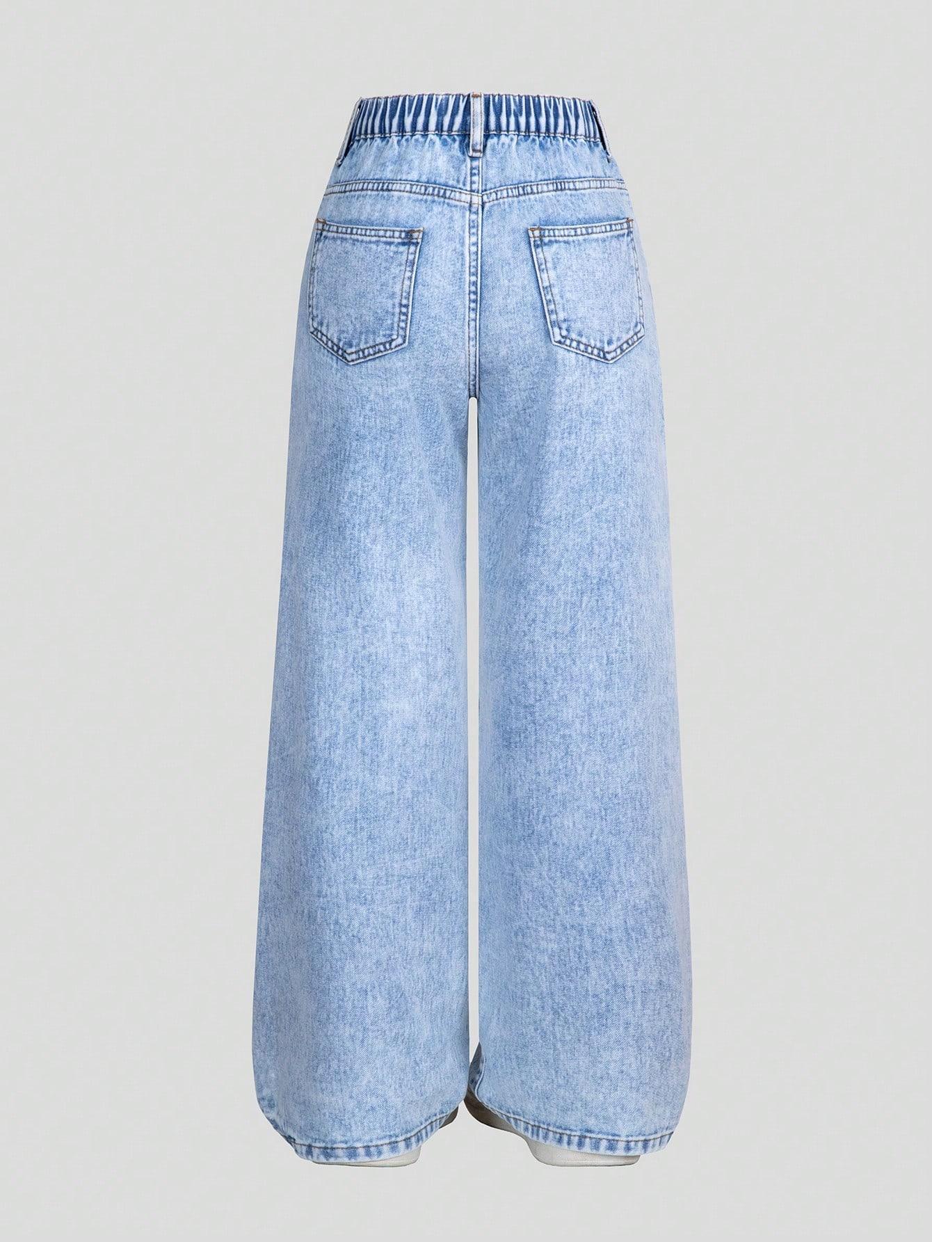 NIEBIESKIE SPODNIE JEANS
