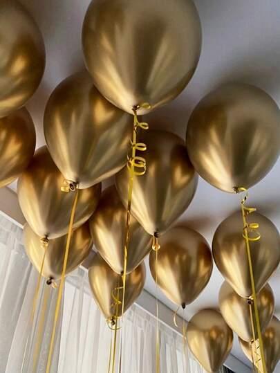 ZŁOTE BALONY URODZINOWE 20-pack