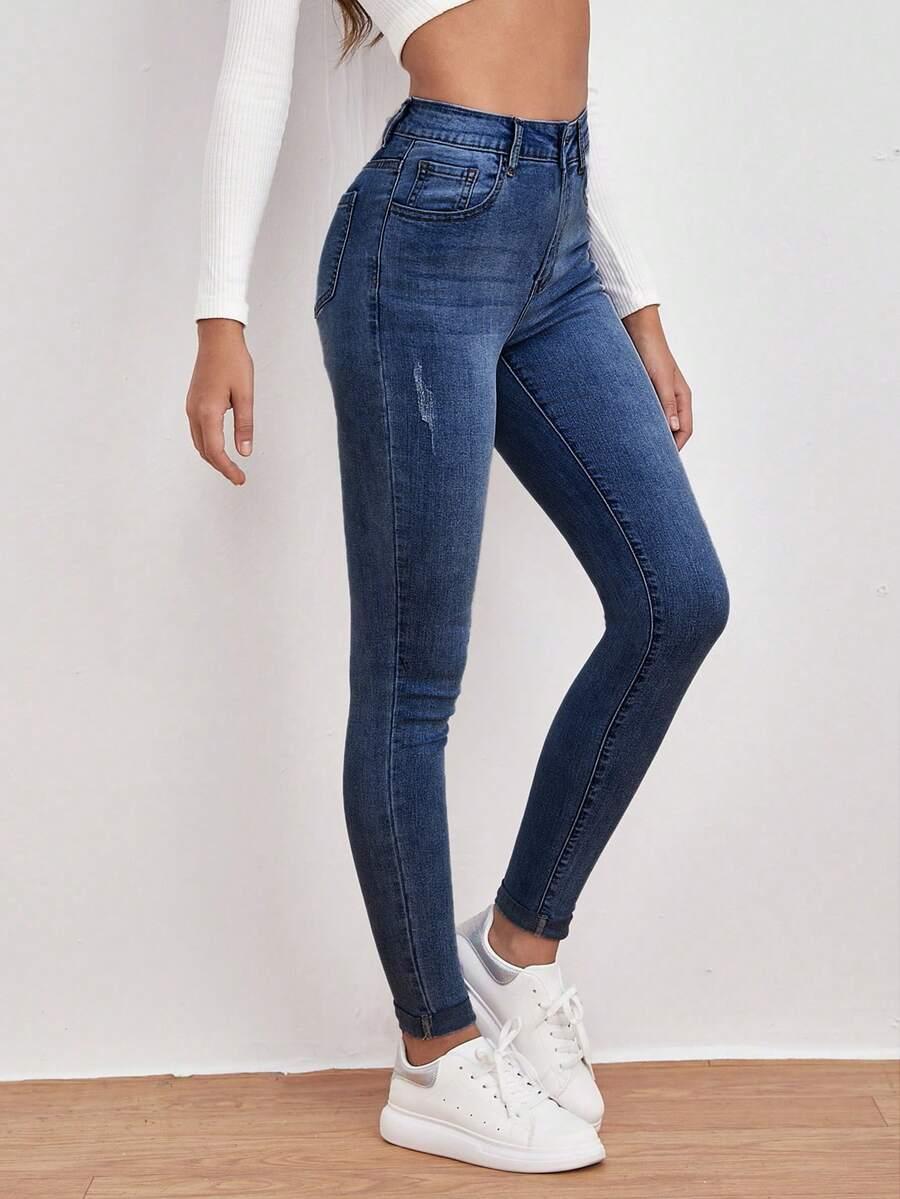 NIEBIESKIE SPODNIE JEANS