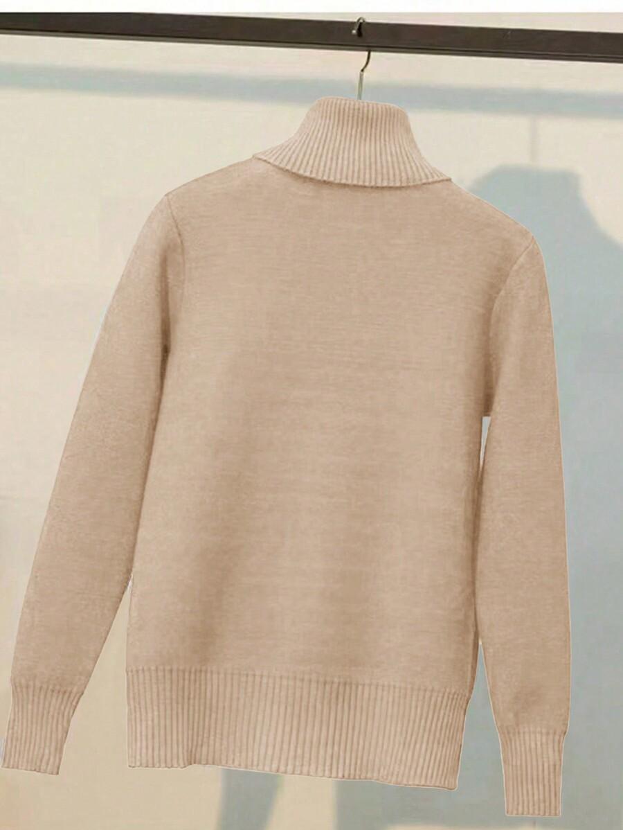 BEŻOWY SWETER GOLF