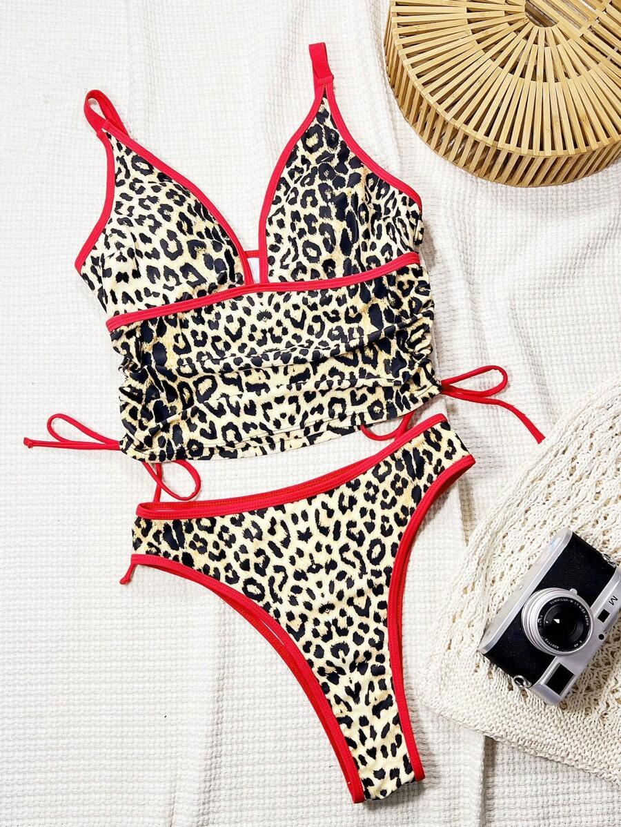 DWUCZĘŚCIOWE BIKINI DAMSKIE ZWIERZĘCY WZÓR