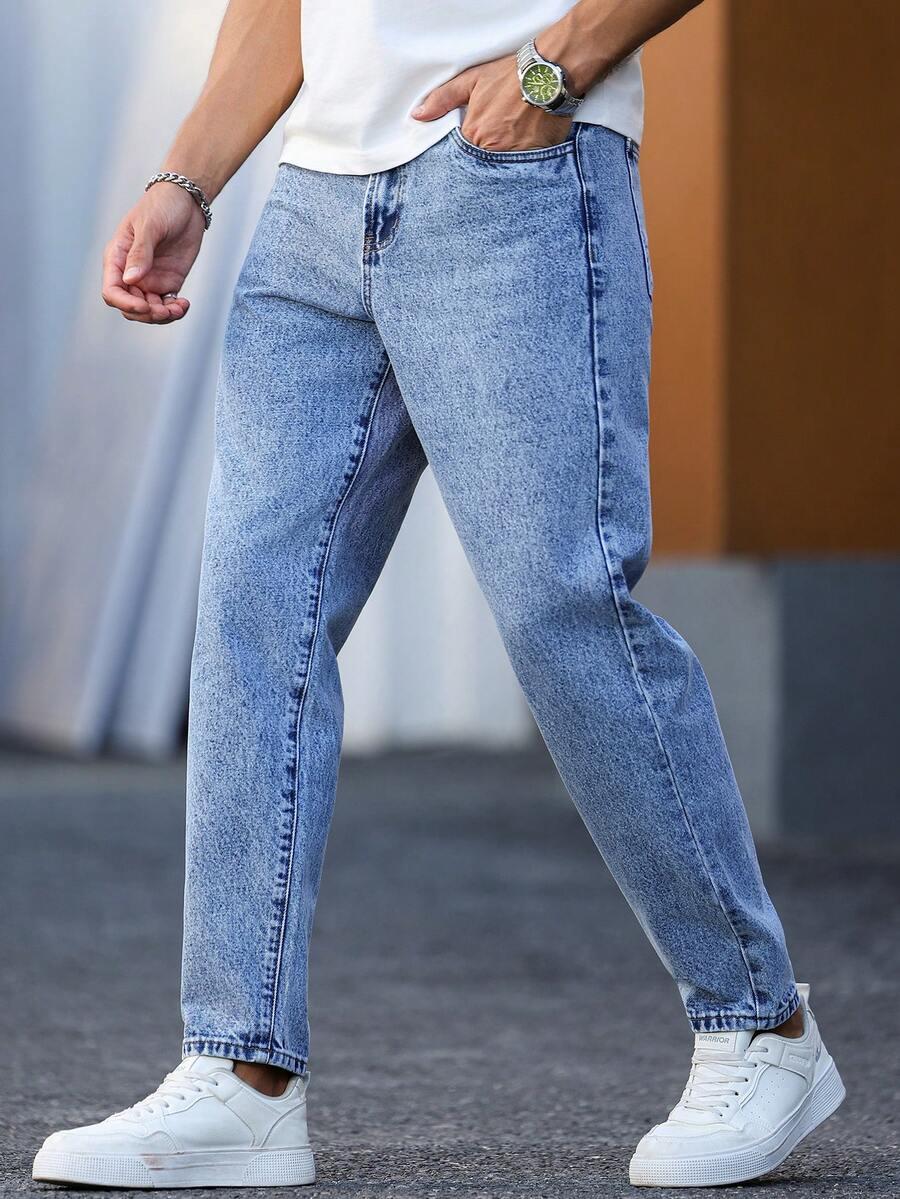 NIEBIESKIE SPODNIE JEANS