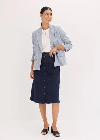 granatowa spódnica jeans 