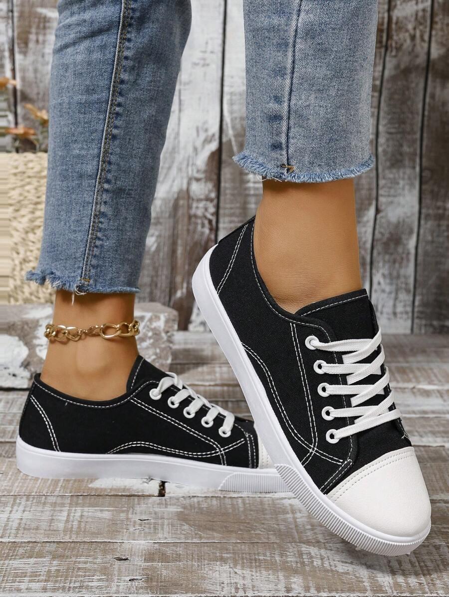 czarne trampki casual 