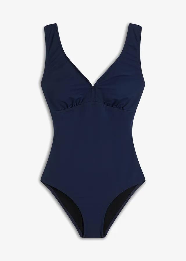 NIEBIESKI JEDNOCZĘŚCIOWY STÓJ KĄPIELOWY V-NECK