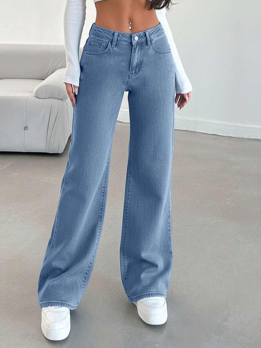 NIEBIESKIE SPODNIE JEANS 