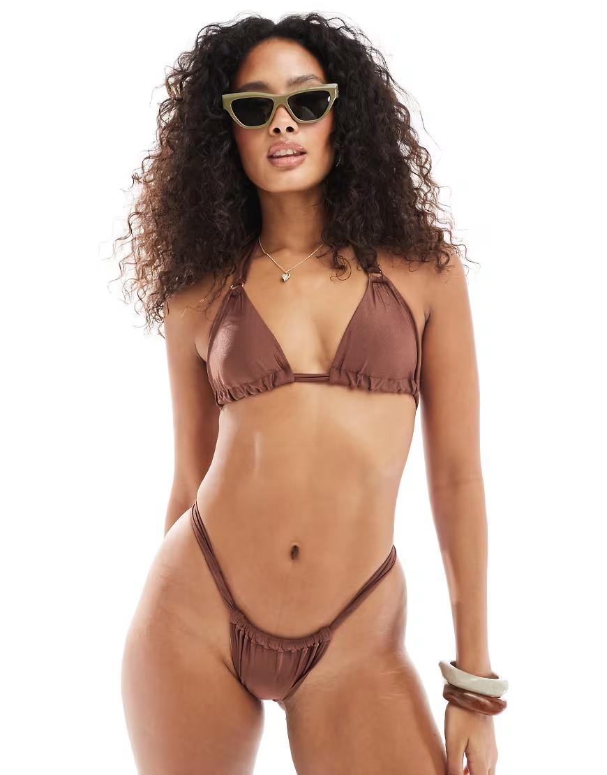 brązowy dół od bikini 