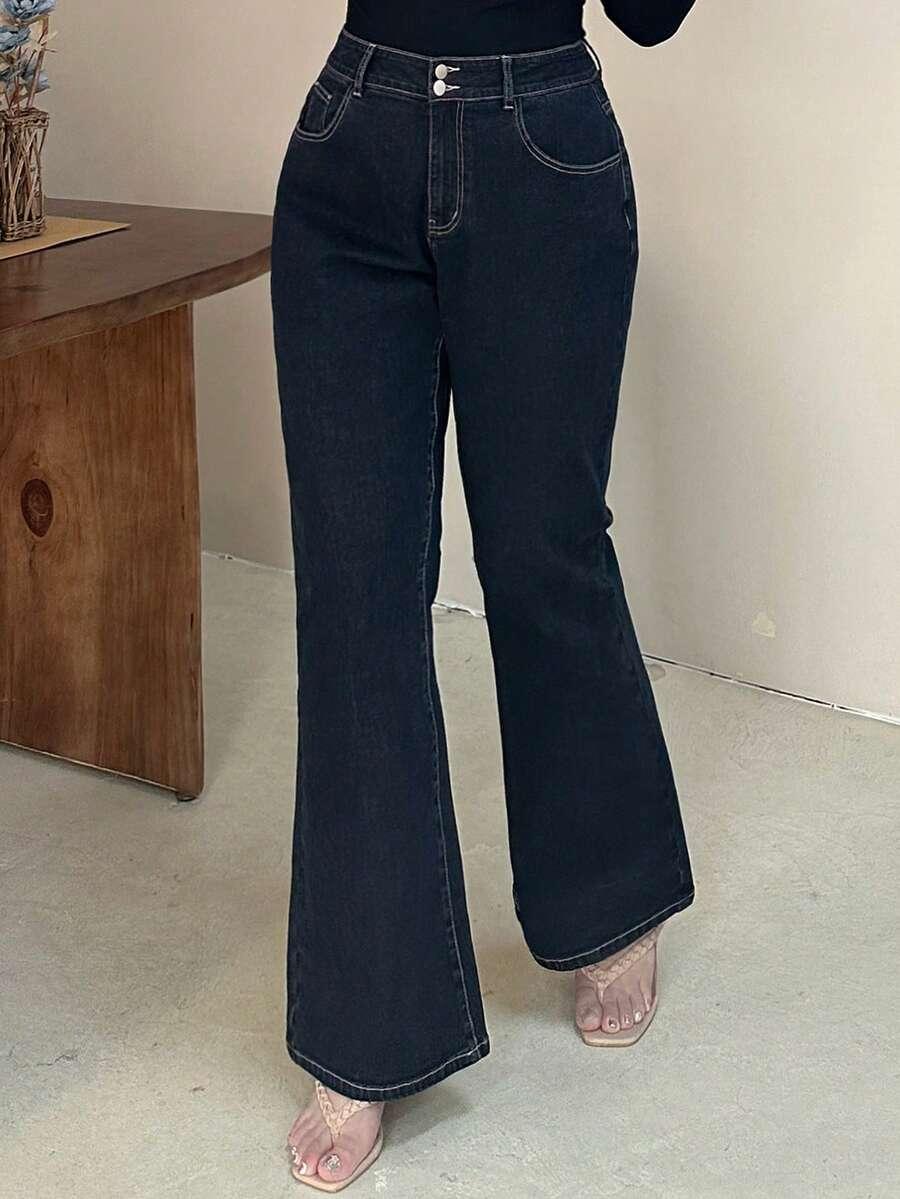 SPODNIE JEANS DZWONY