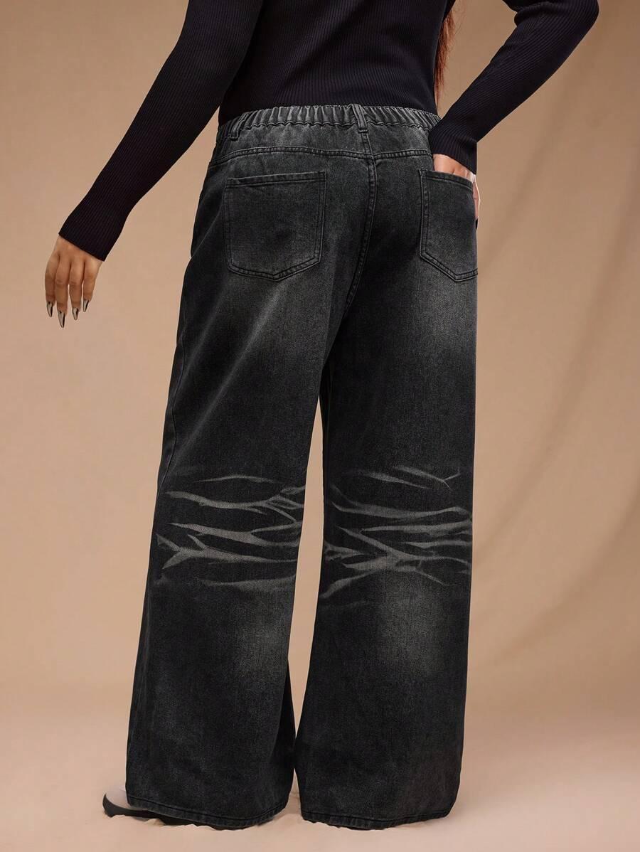 czarne spodnie jeans