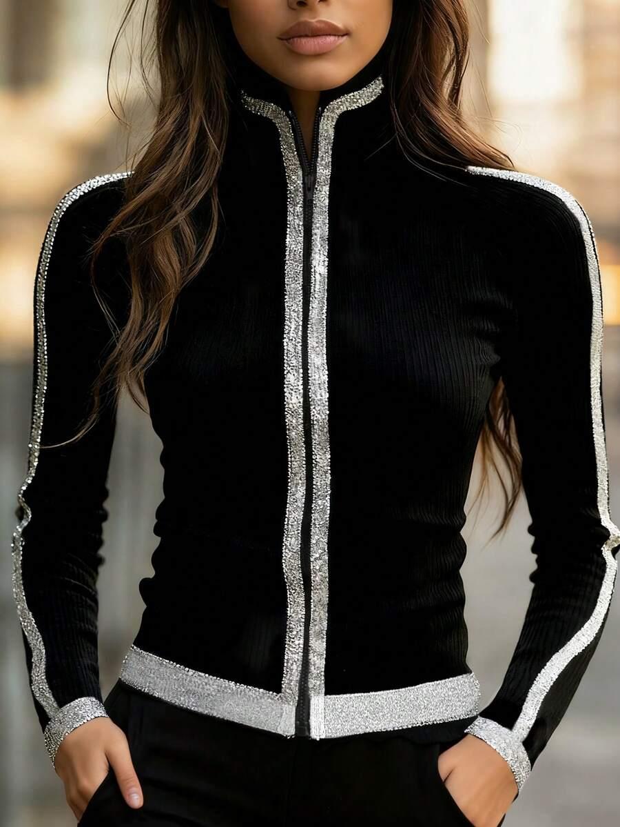 czarna bluza zamek