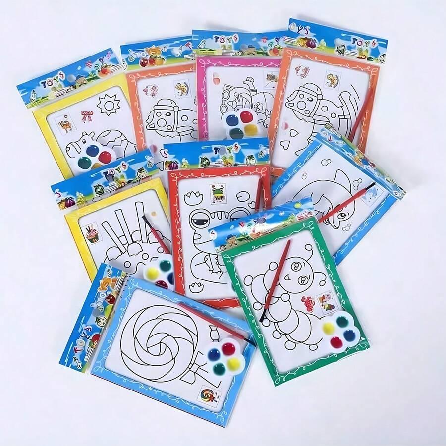 kolorowanka farbki akwarelowe zestaw 20-pack