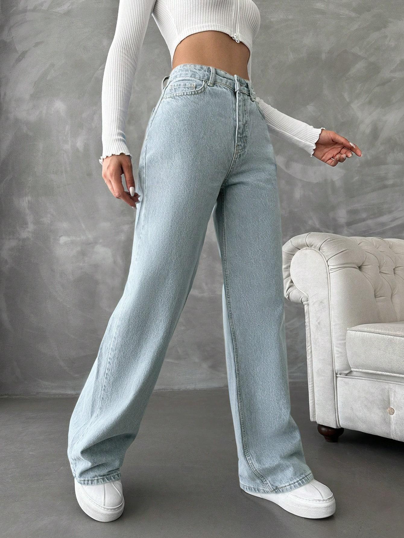NIEBIESKIE SPODNIE JEANS