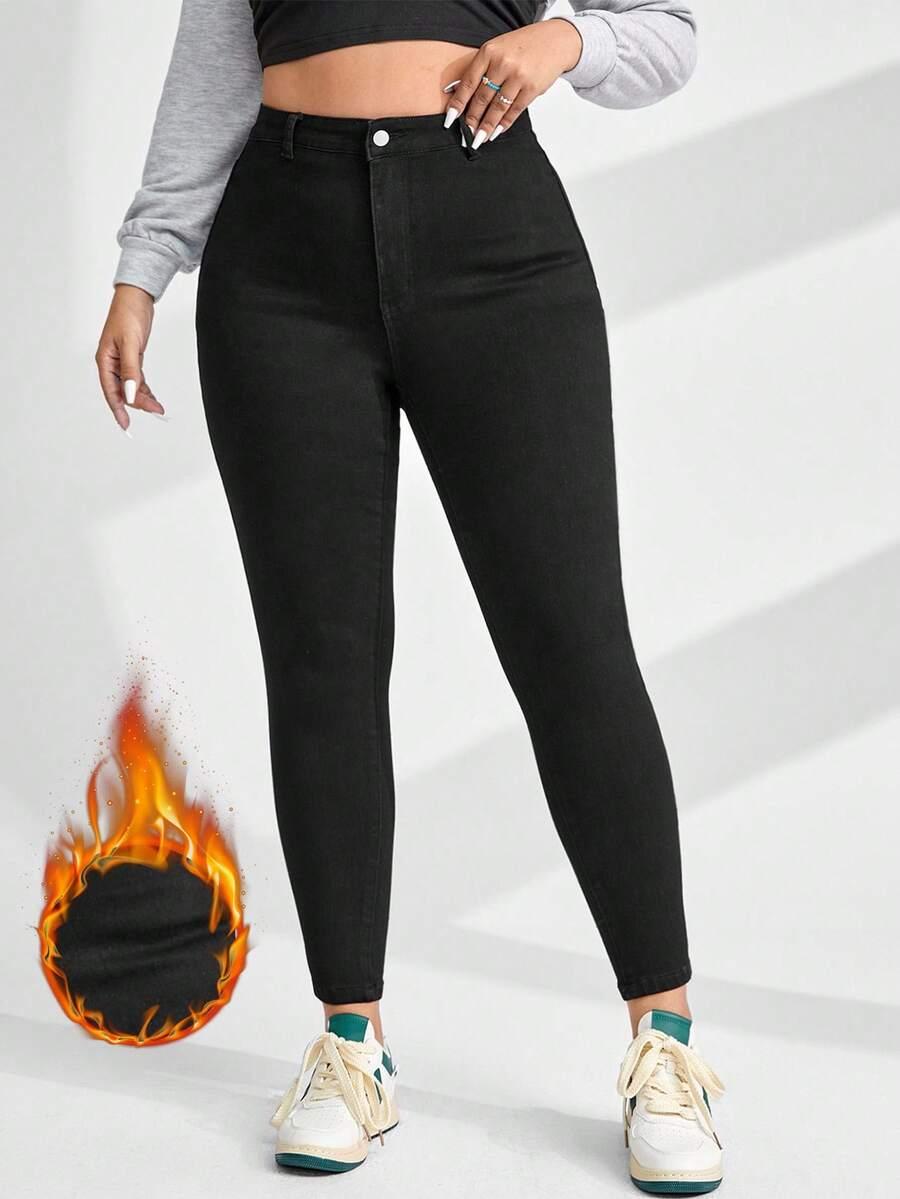 CZARNE SPODNIE JEANS