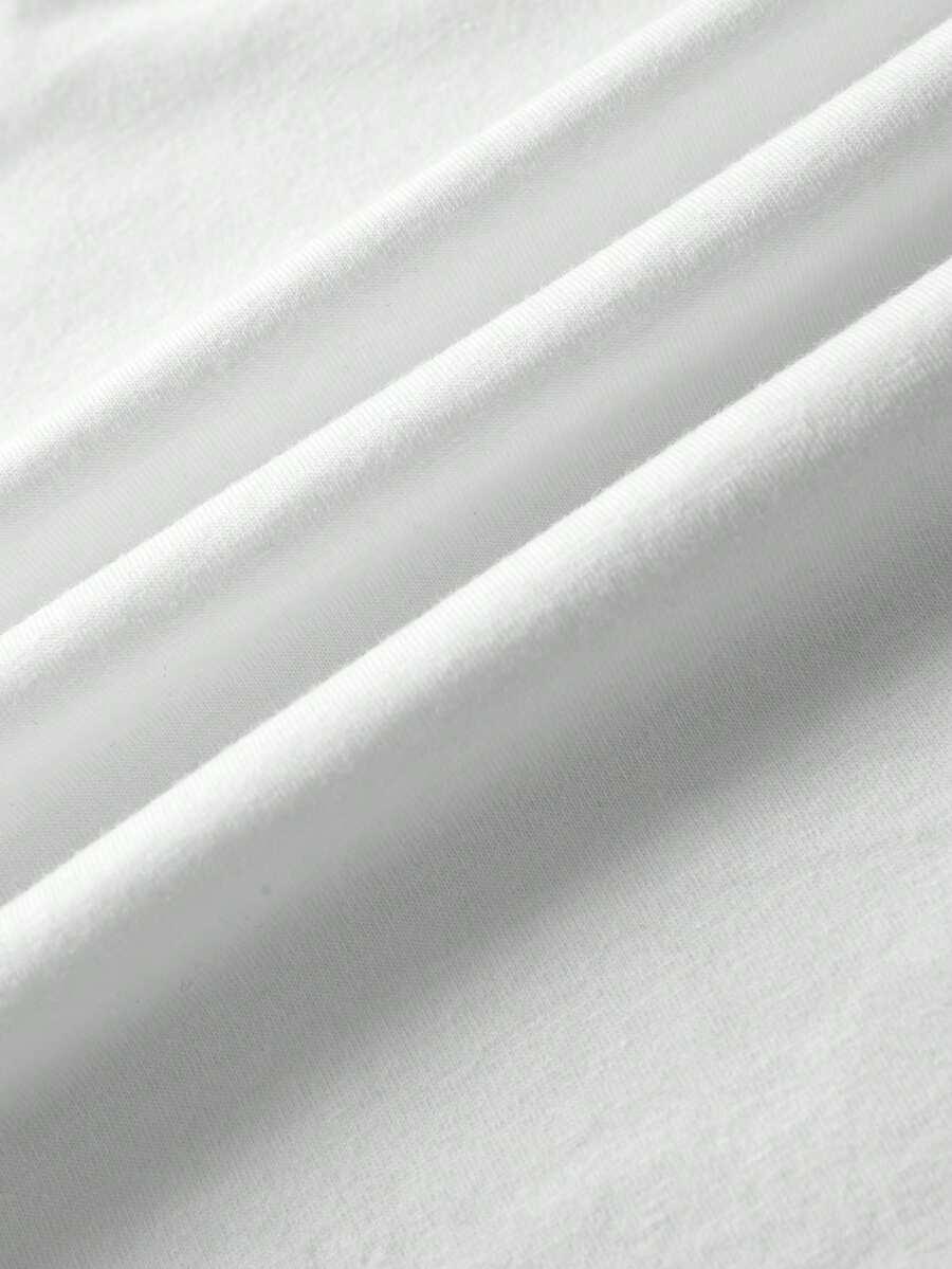 biały t-shirt print