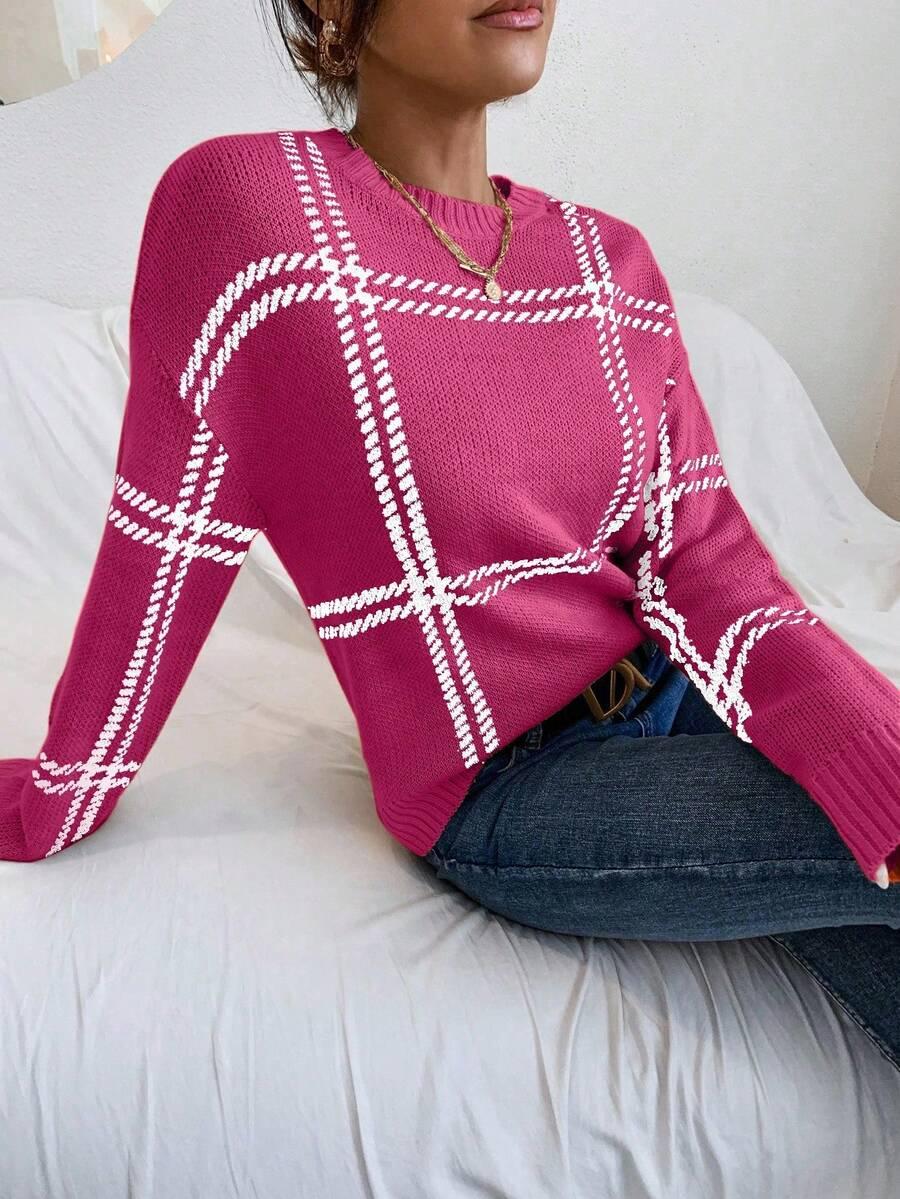SWETER DAMSKI OKRĄGŁY DEKOLT