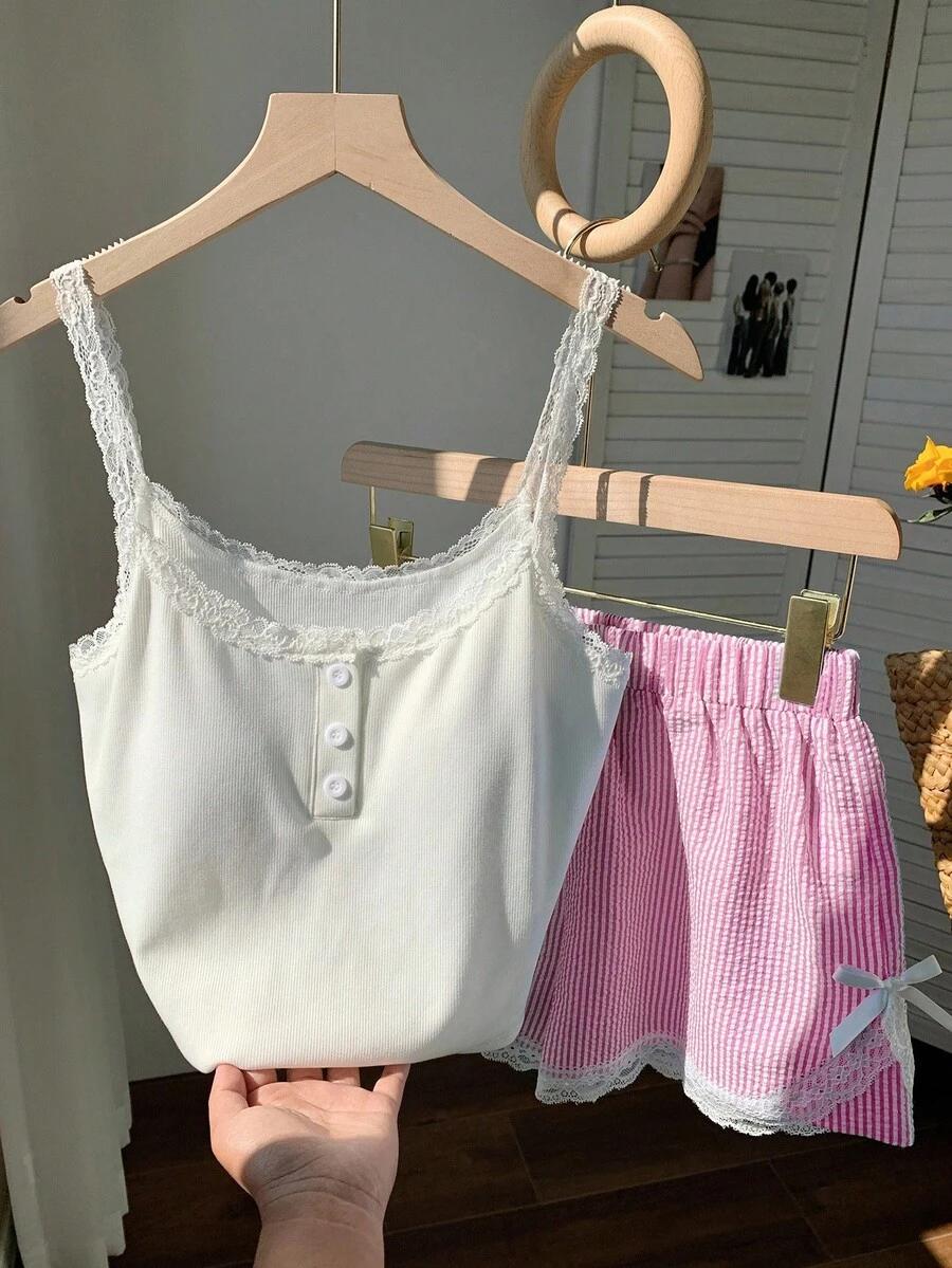 komplet spodenki top