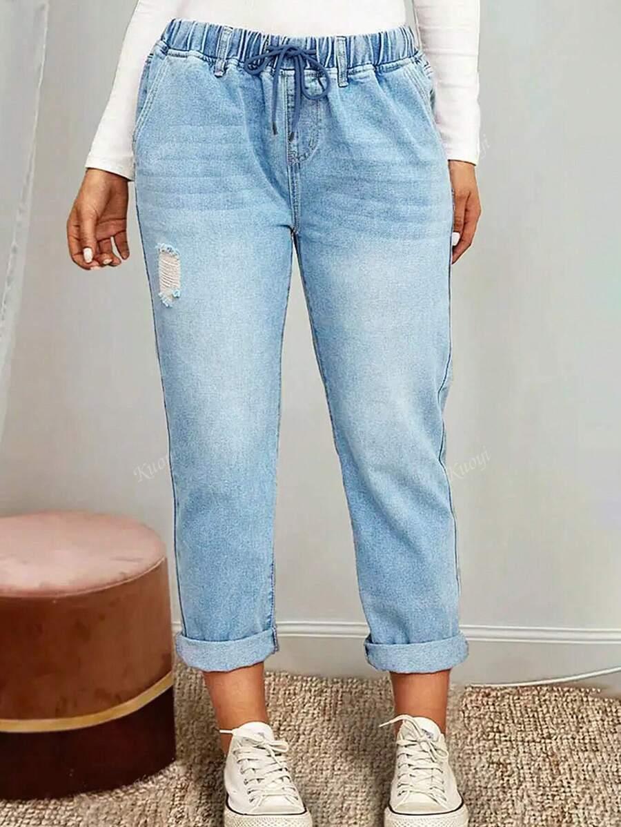 NIEBIESKIE SPODNIE JEANS