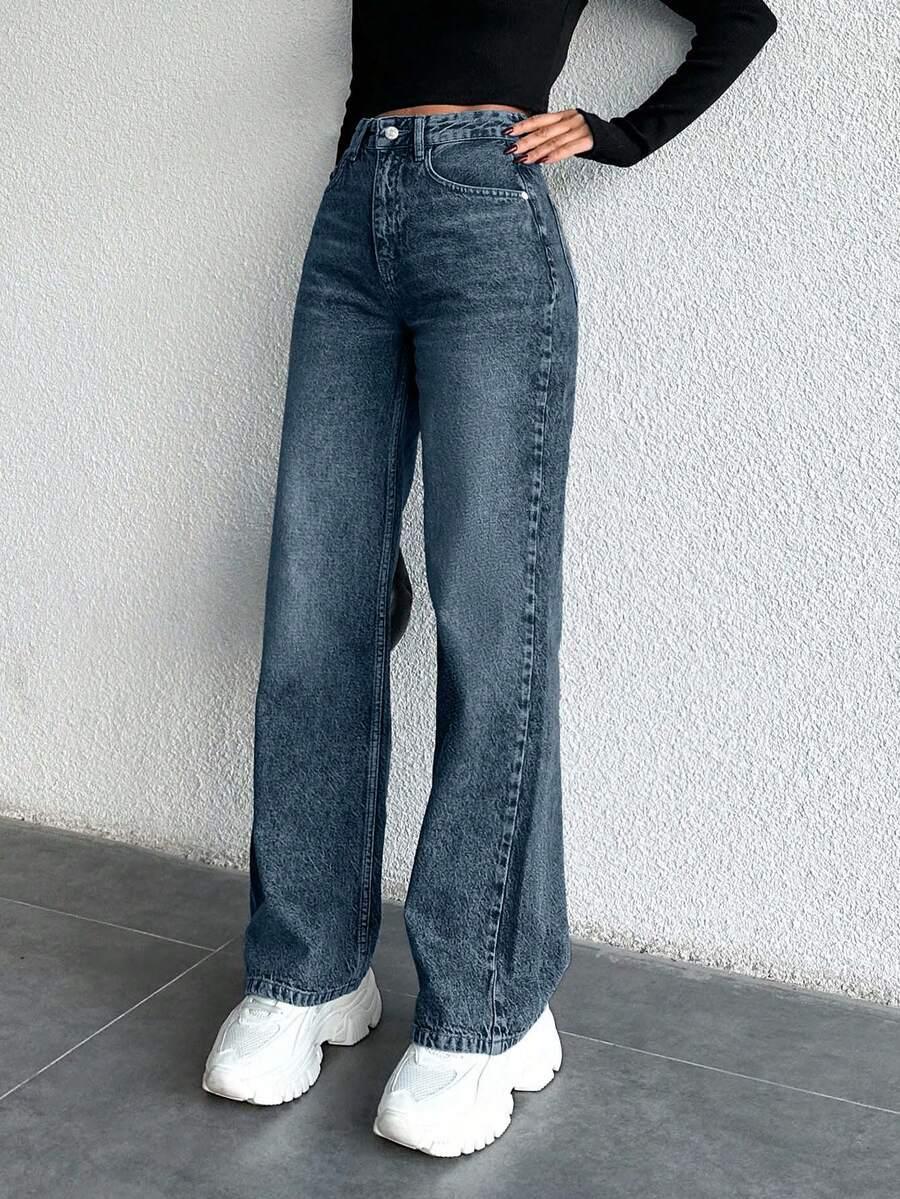 NIEBIESKIE SPODNIE JEANS