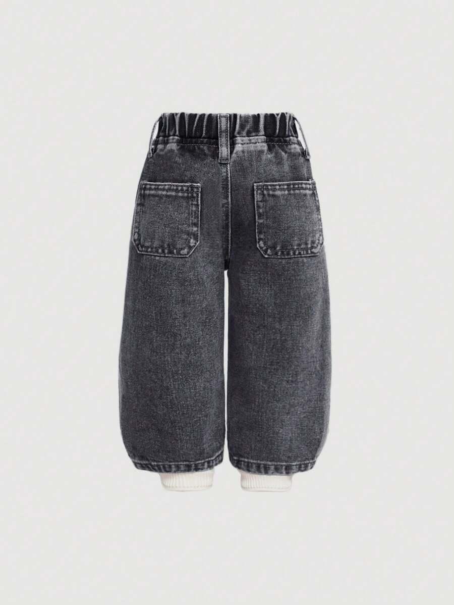 CZARNE SPODNIE JEANS