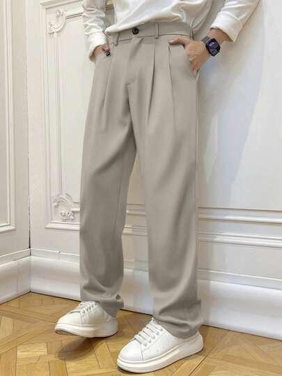 szare spodnie casual