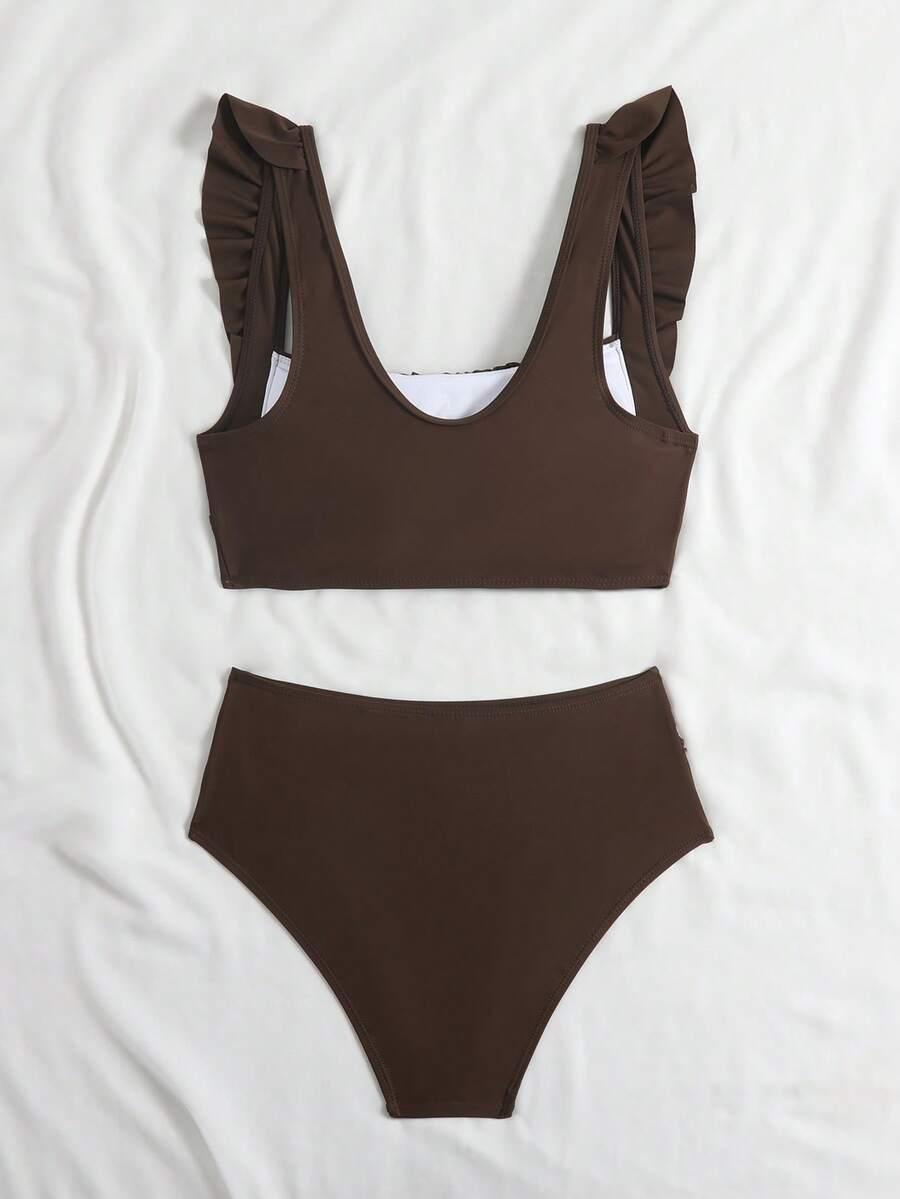 brązowa góra od bikini