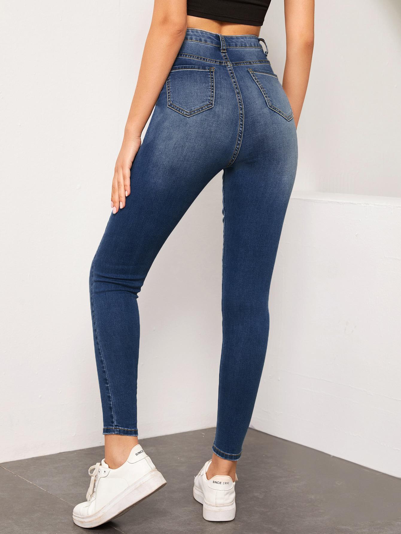 NIEBIESKIE SPODNIE JEANS