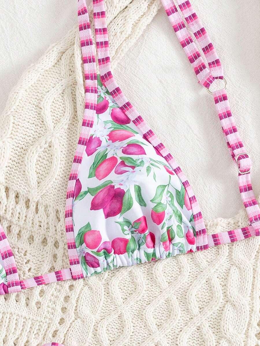 GÓRA OD BIKINI wiązanie wzór