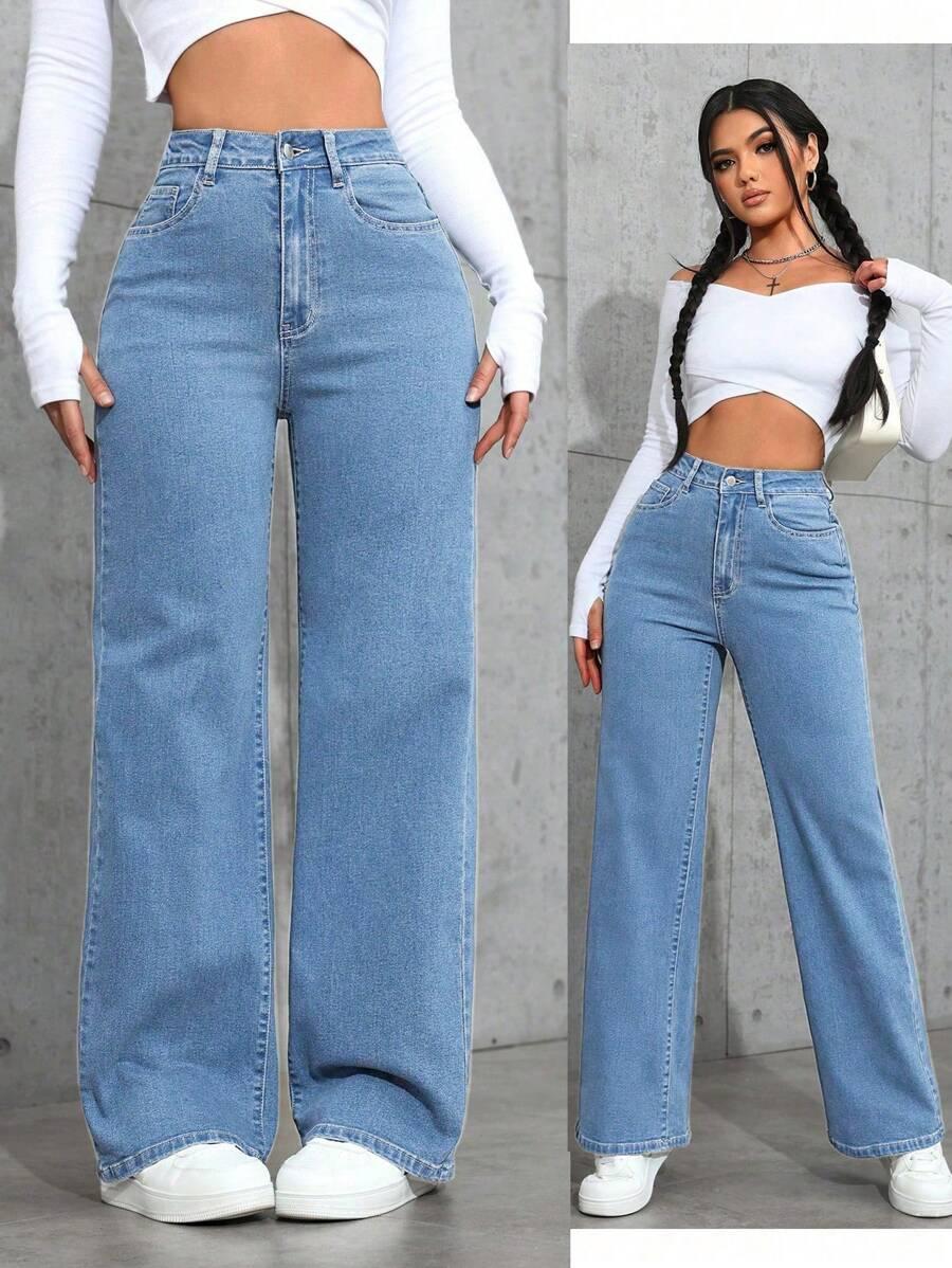 NIEBIESKIE SPODNIE JEANS
