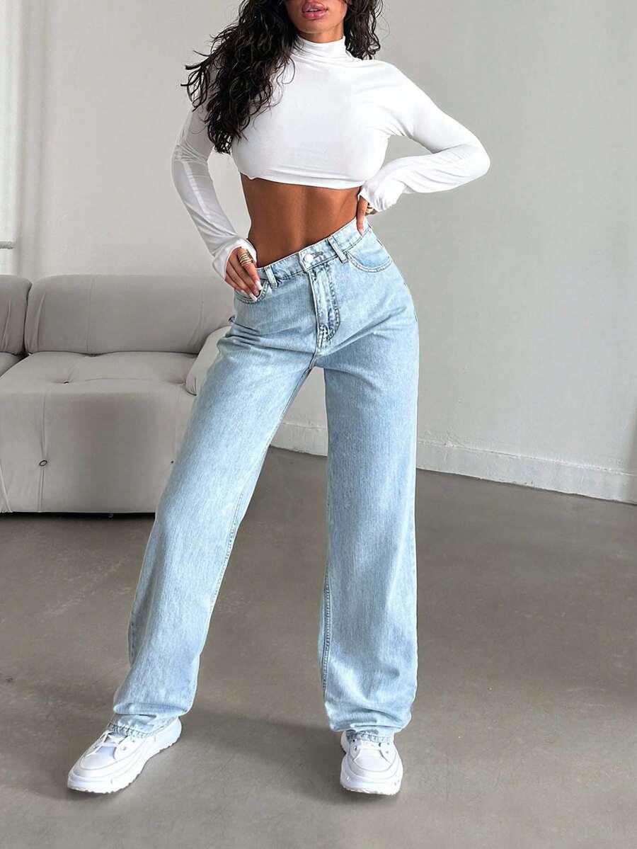 NIEBIESKIE SPODNIE JEANS