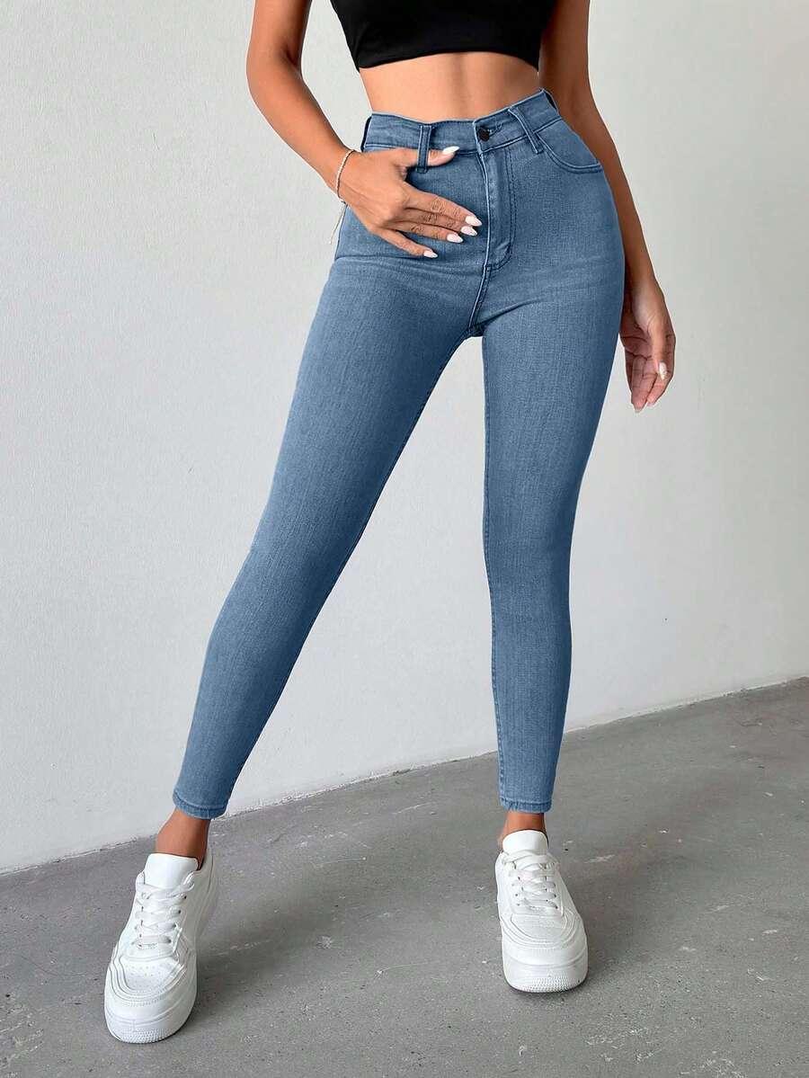 NIEBIEKSIE SPODNIE JEANS