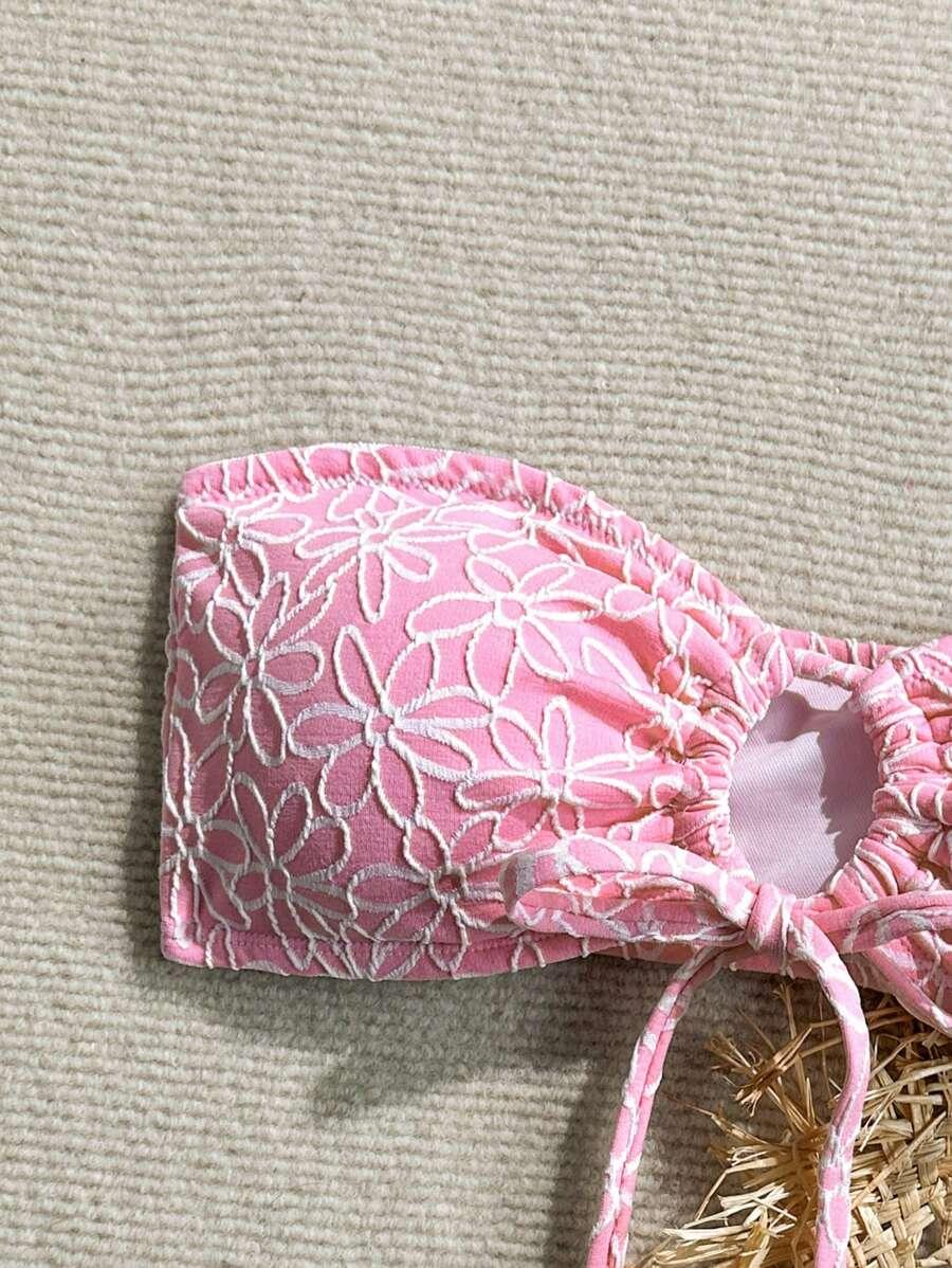różowa góra od bikini 