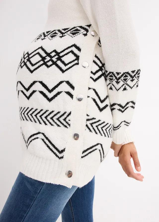 SWETER DAMSKI BAWEŁNIANY OKRĄGŁY DEKOLT