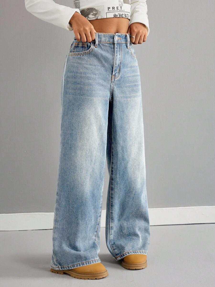 NIEBIESKIE SPODNIE JEANS