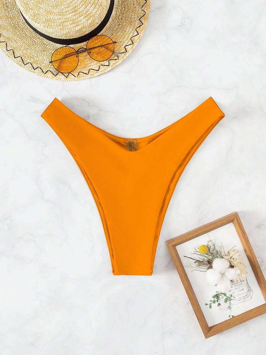 pomarańczowy dół od bikini