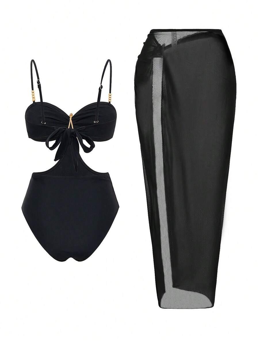 JEDNOCZĘŚCIOWY STRÓJ KĄPIELOWY SARONG KOMPLET