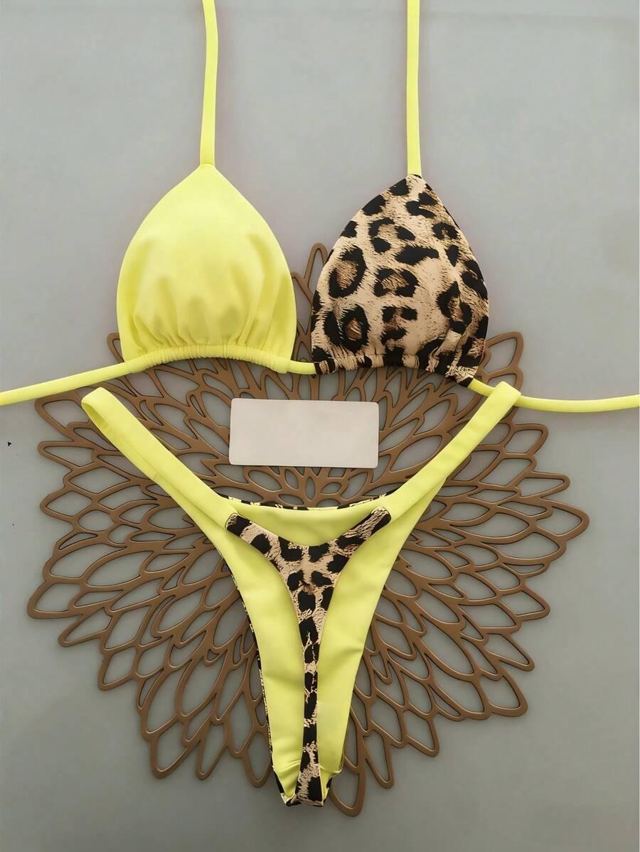 DWUCZĘŚCIOWY STRÓJ KĄPIELOWY ANIMAL PRINT
