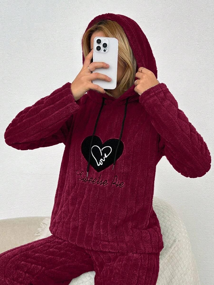 BORDOWA BLUZA KAPTUR