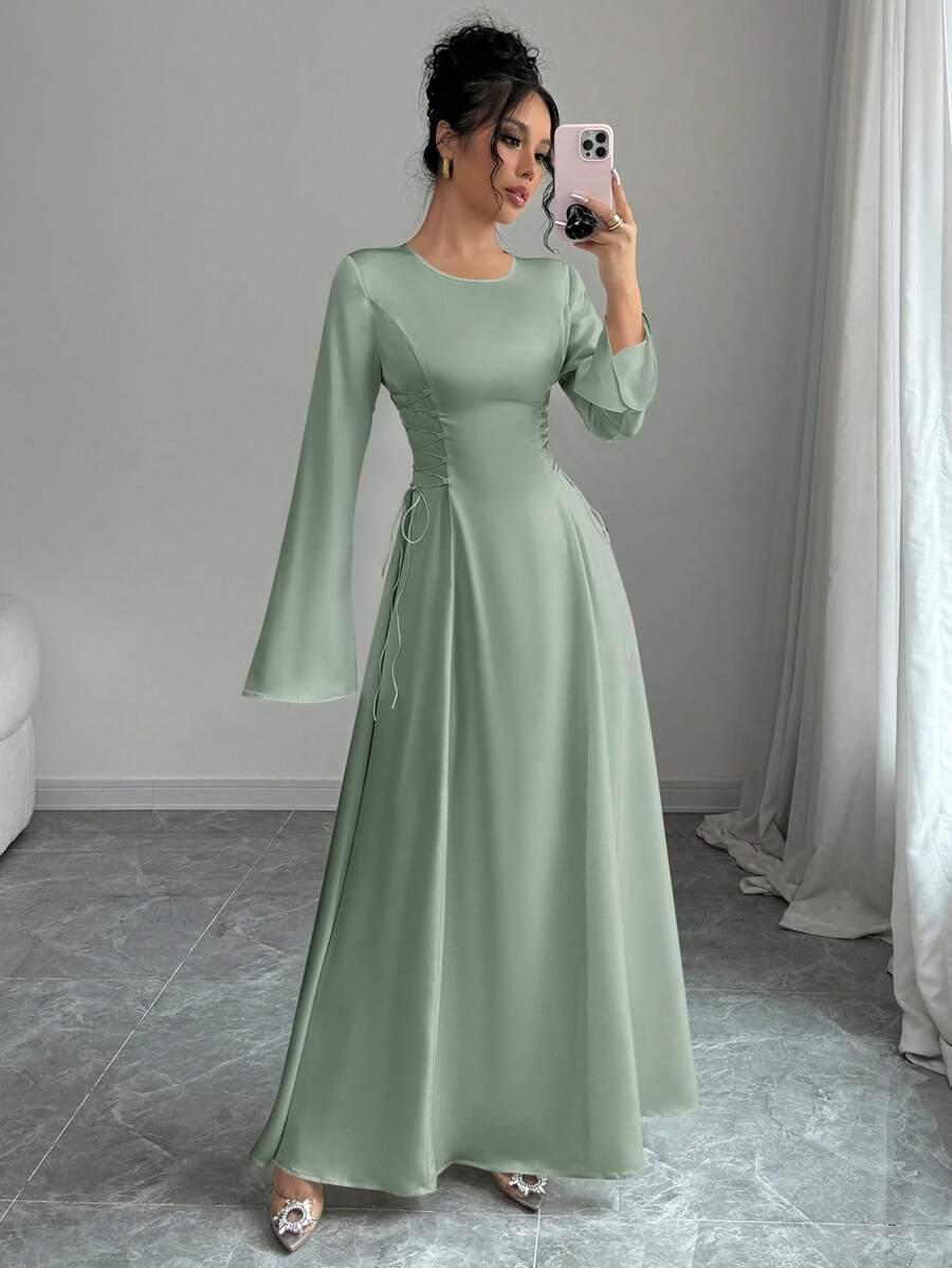 ZIELONA SUKIENKA MAXI
