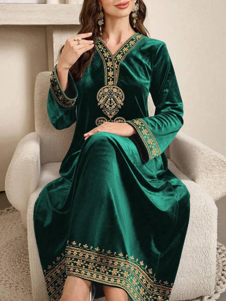 maxi sukienka v-neck 