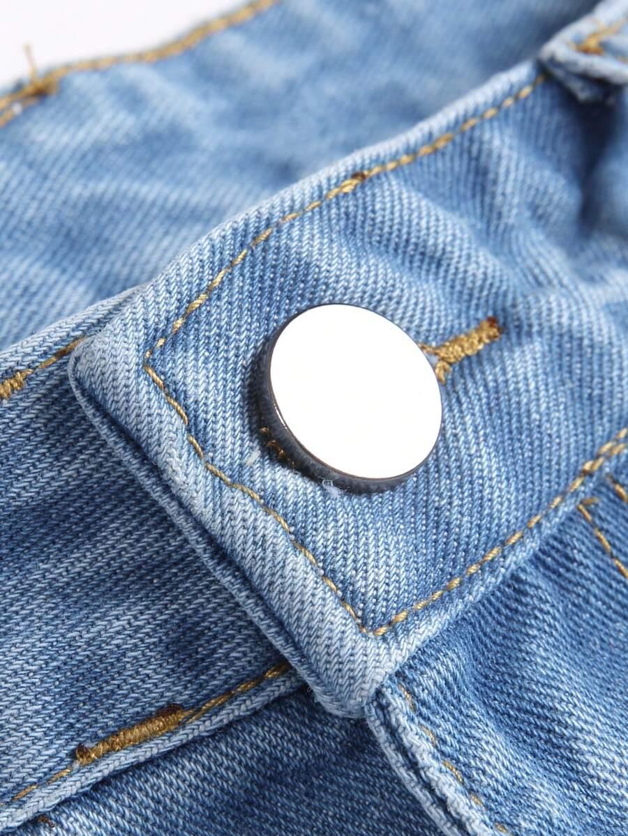NIEBIESKIE SPODENKI JEANS
