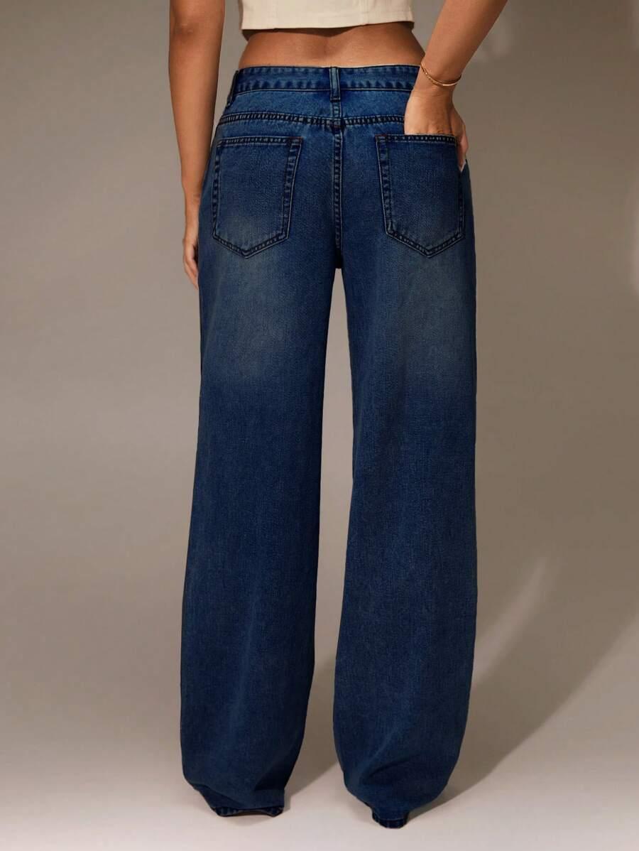 NIEBIESKIE SPODNIE JEANS