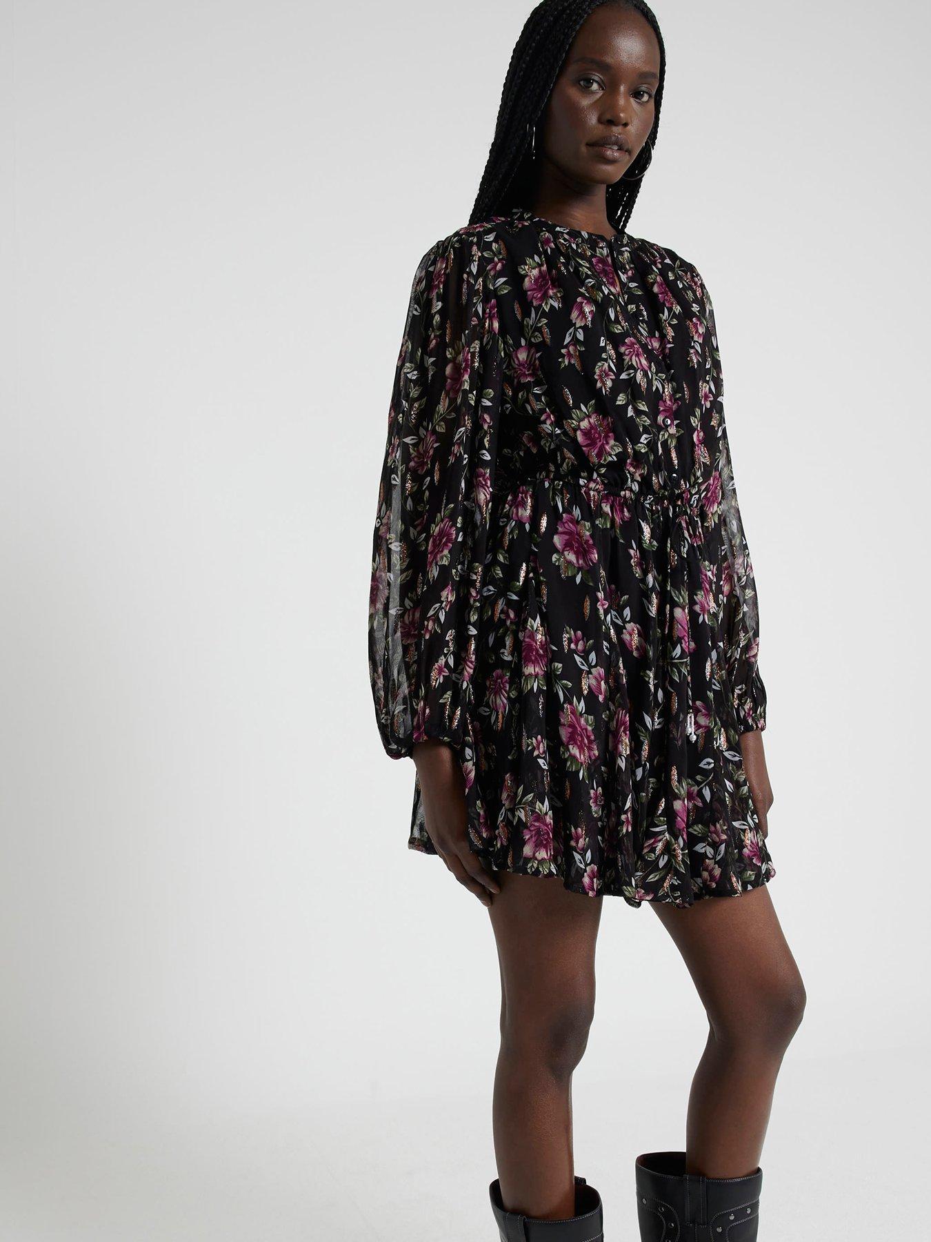 RIVERISLAND SUKIENKA MINI KWIATOWY WZÓR 
