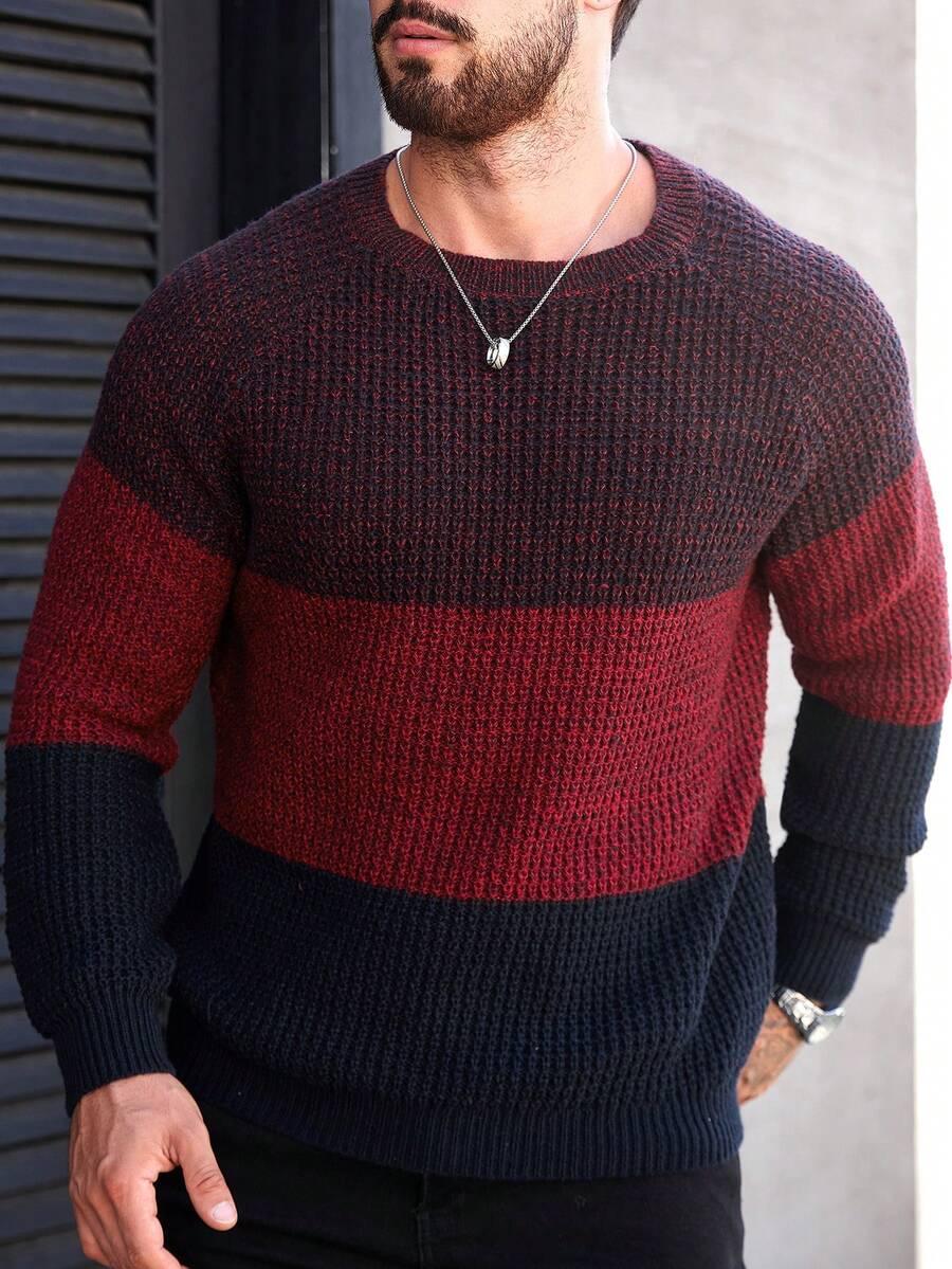 kolorowy sweter print 
