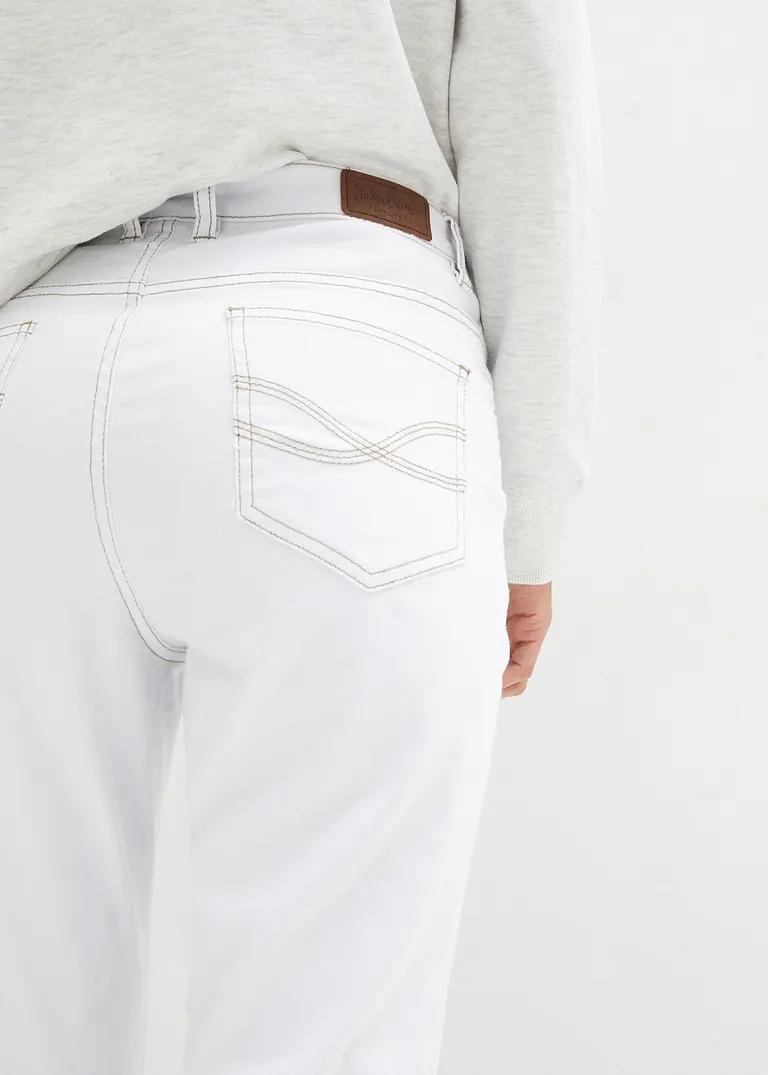 BIAŁE SPODNIE JEANS