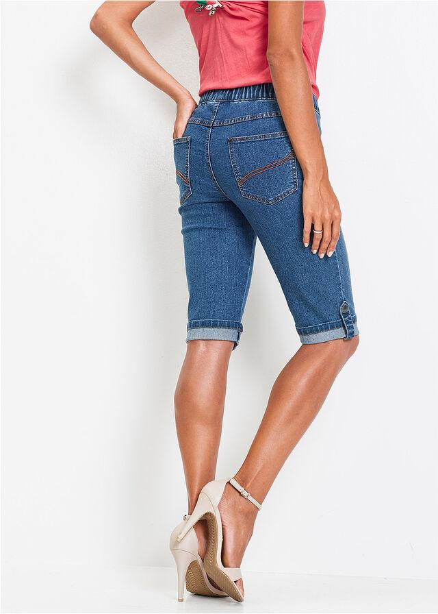 NIEBIESKIE SPODENKI JEANS BERMUDY